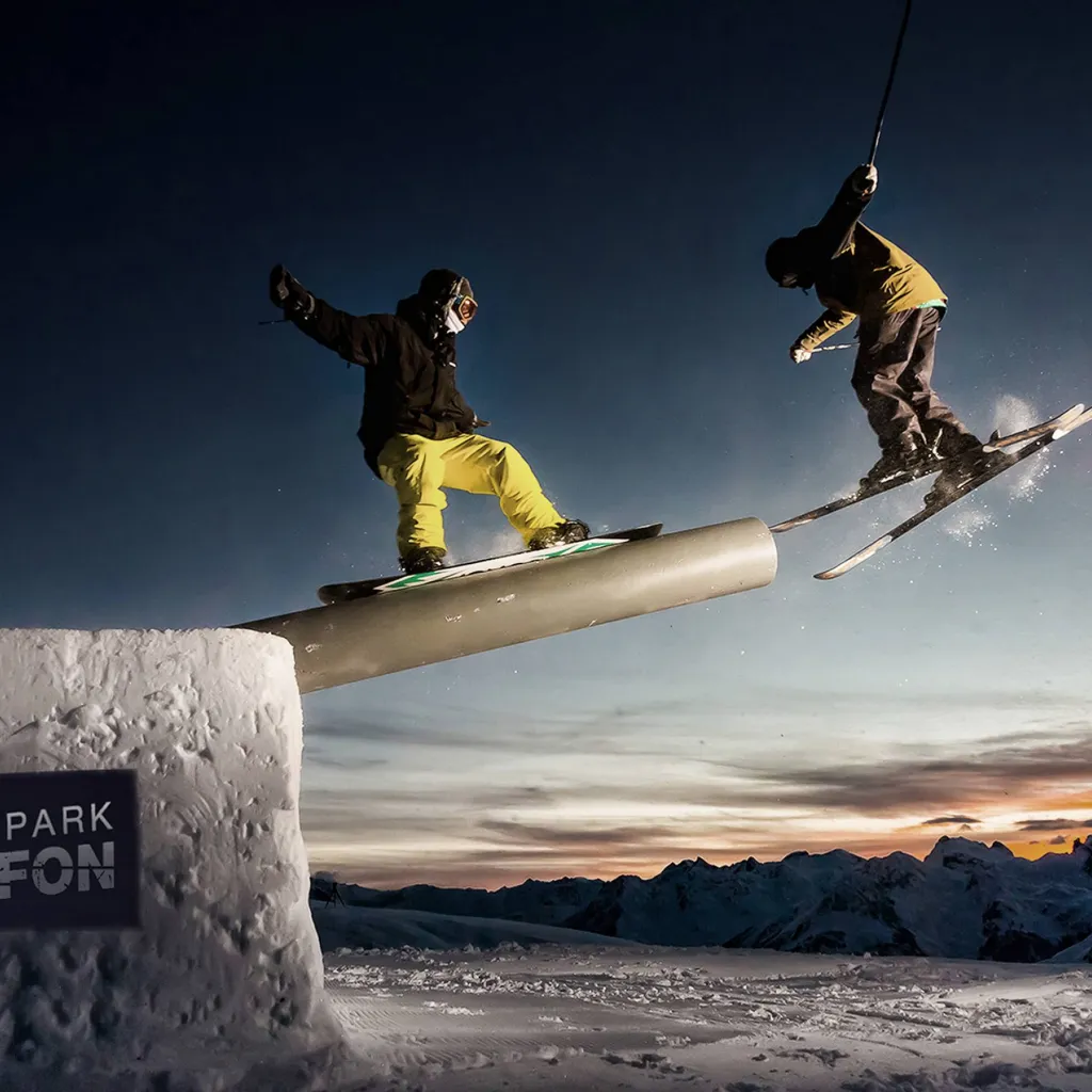 Snowpark Montafon Nachtshooting - © Silvretta Montafon | Cyril Müller